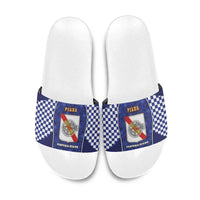 Italy Campania Slide Sandals Pizza Foodie Pride - Wonder Print Shop