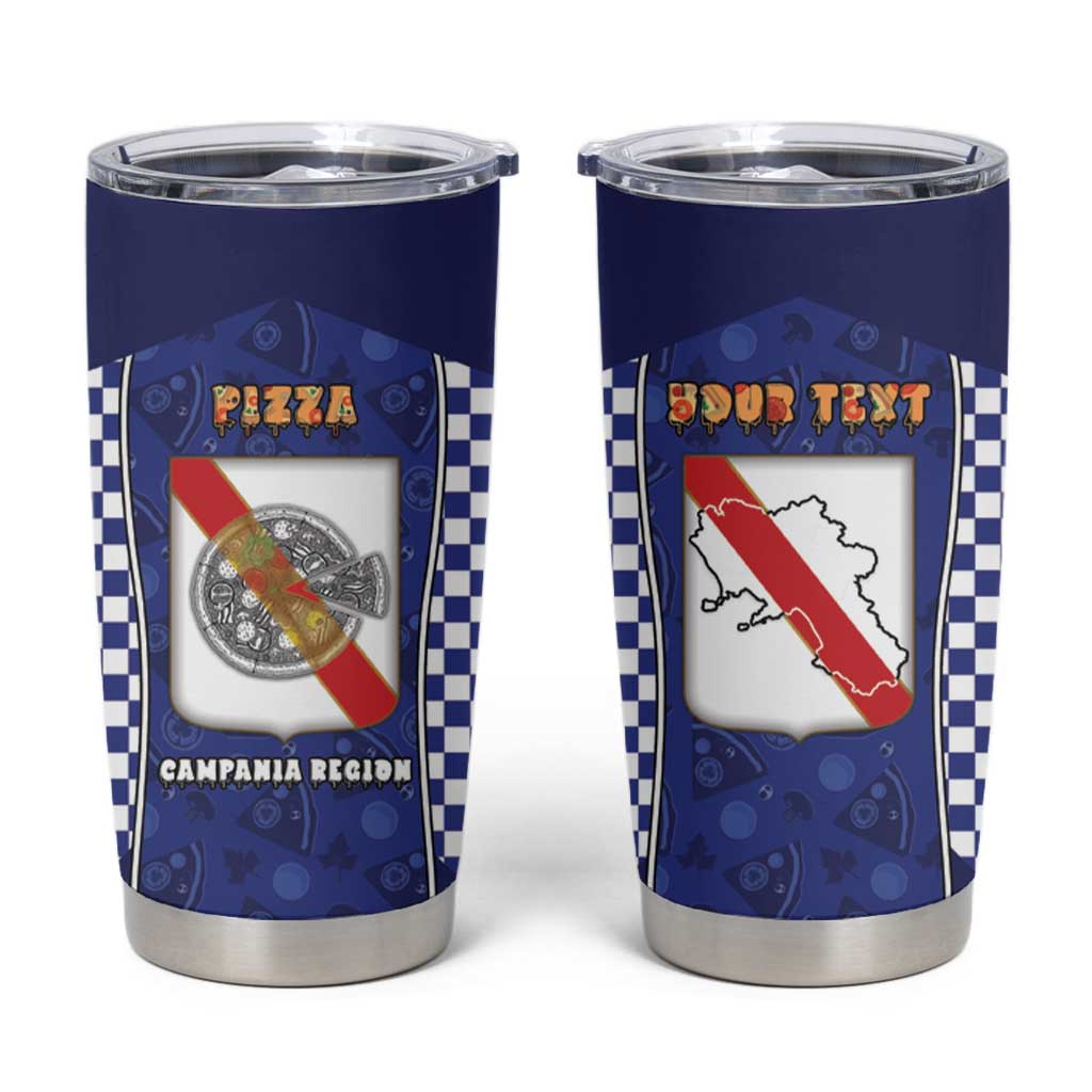 Personalized Italy Campania Tumbler Cup Pizza Foodie Pride - Wonder Print Shop