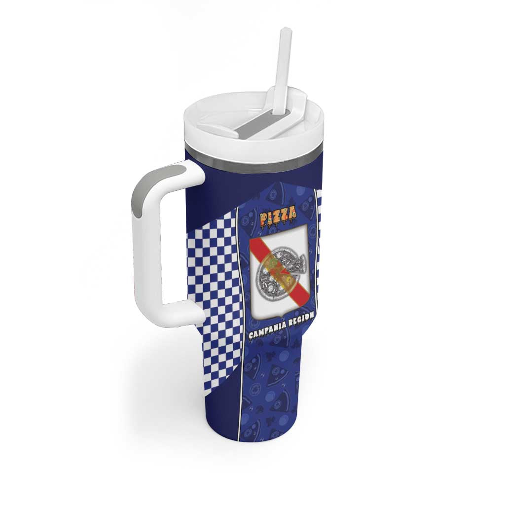 Personalized Italy Campania Tumbler With Handle Pizza Foodie Pride - Wonder Print Shop