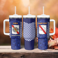 Personalized Italy Campania Tumbler With Handle Pizza Foodie Pride - Wonder Print Shop