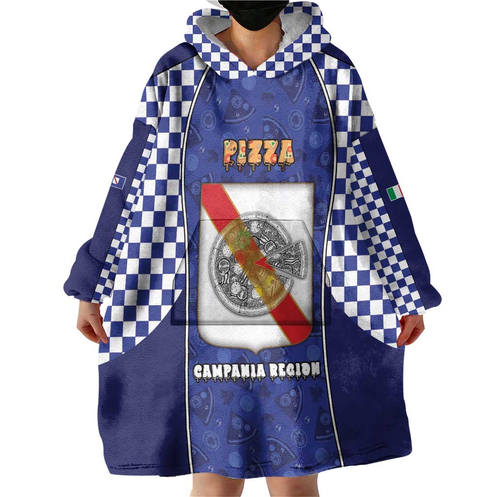 Personalized Italy Campania Wearable Blanket Hoodie Pizza Foodie Pride - Wonder Print Shop