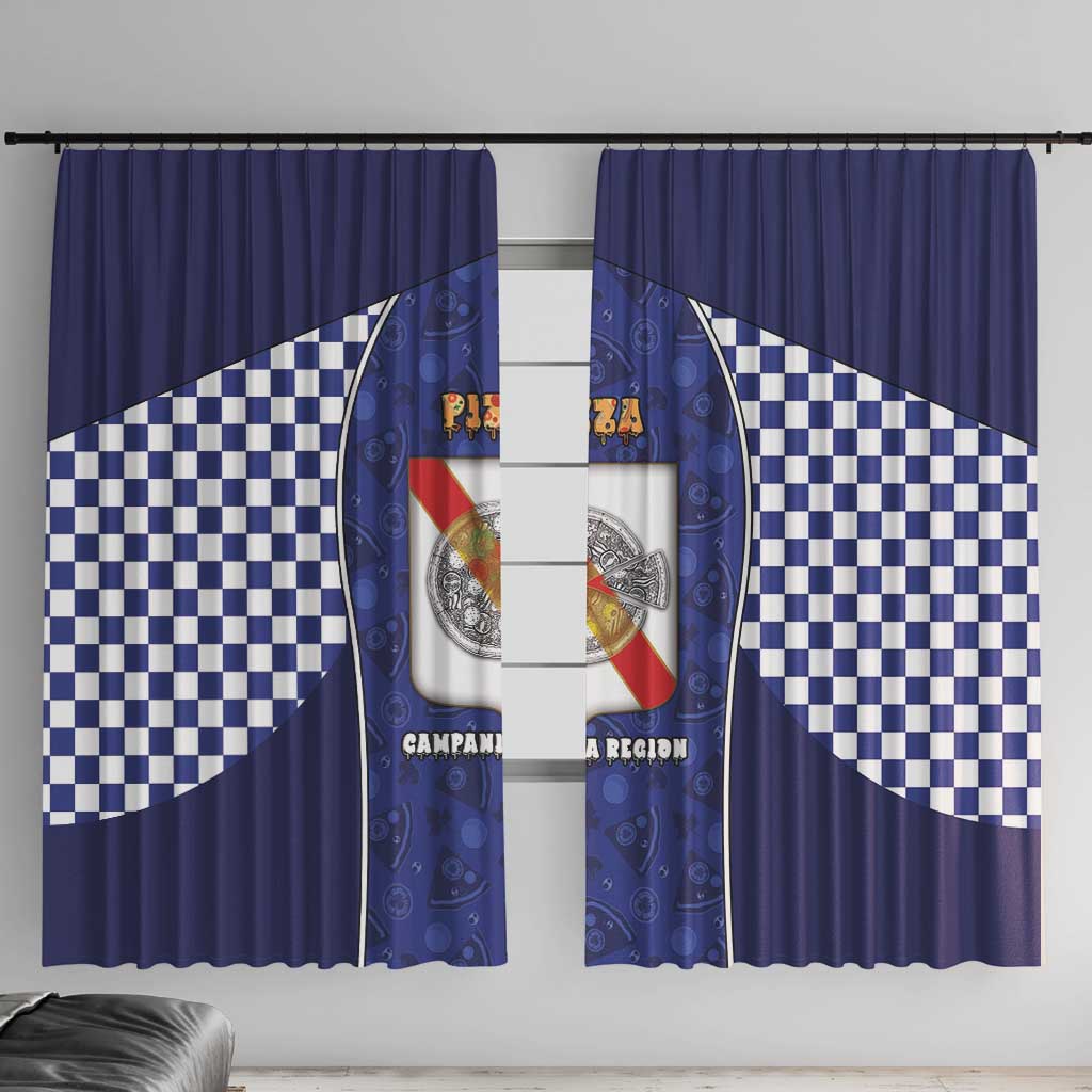 Italy Campania Window Curtain Pizza Foodie Pride - Wonder Print Shop