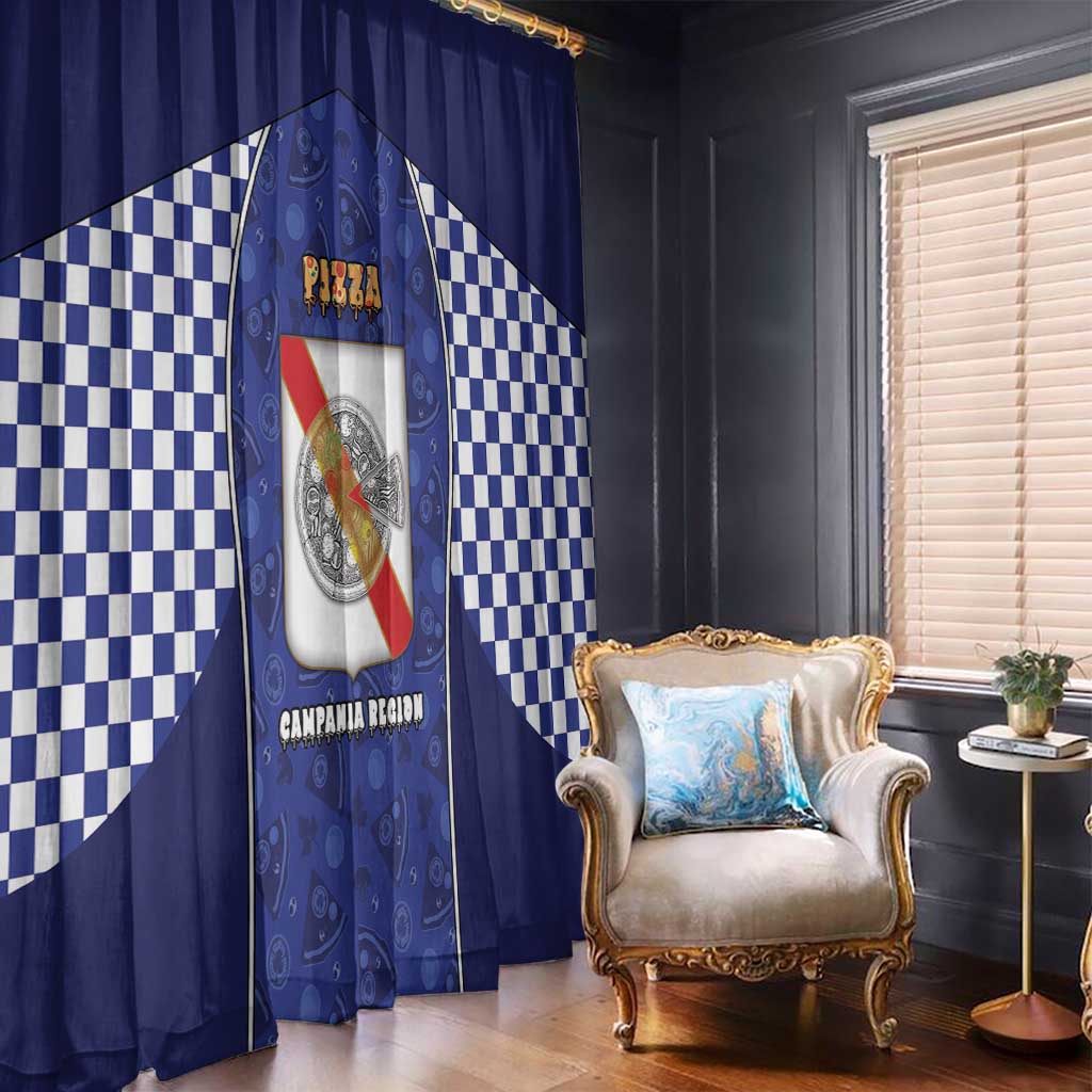 Italy Campania Window Curtain Pizza Foodie Pride - Wonder Print Shop