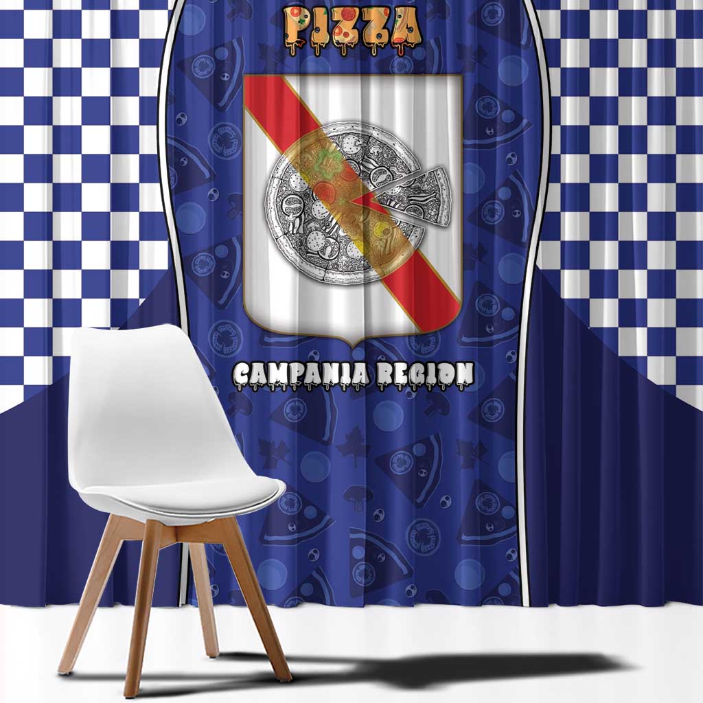 Italy Campania Window Curtain Pizza Foodie Pride - Wonder Print Shop