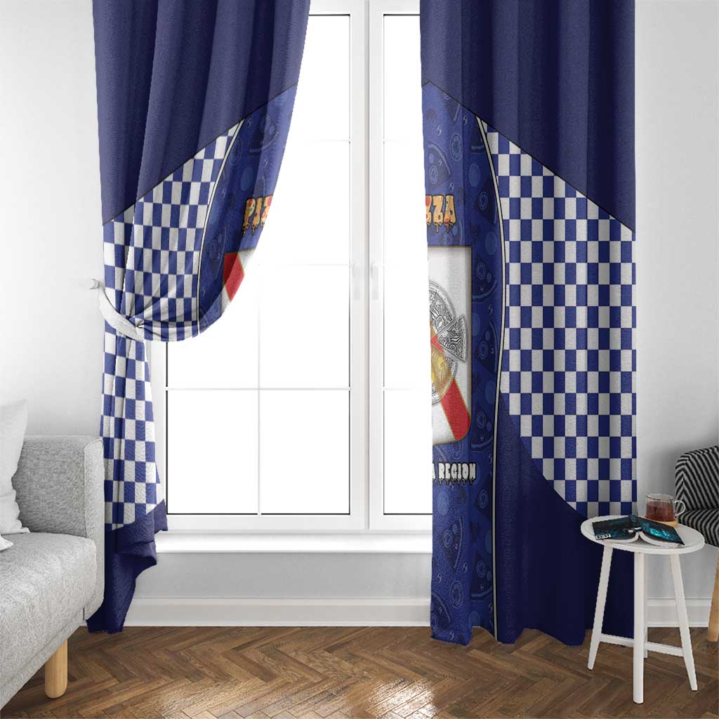 Italy Campania Window Curtain Pizza Foodie Pride - Wonder Print Shop