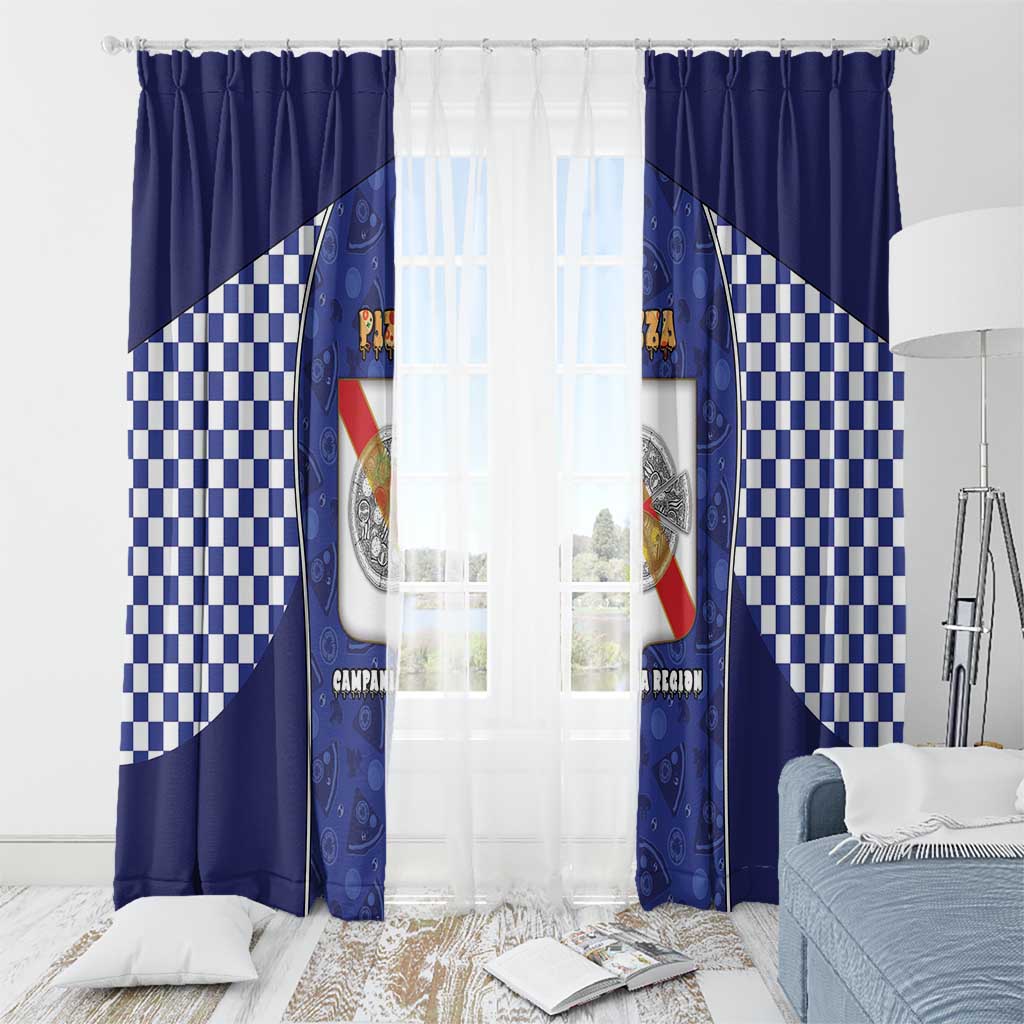 Italy Campania Window Curtain Pizza Foodie Pride - Wonder Print Shop