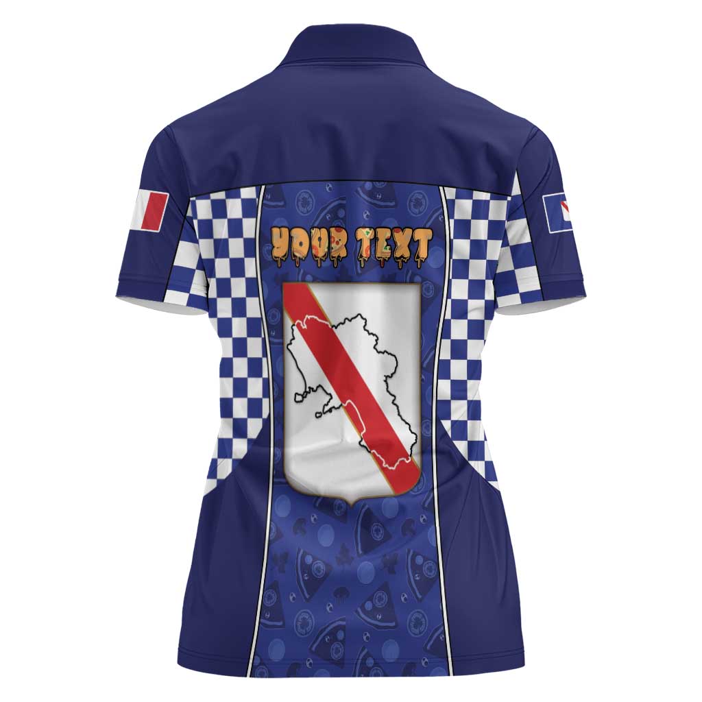 Personalized Italy Campania Women Polo Shirt Pizza Foodie Pride - Wonder Print Shop