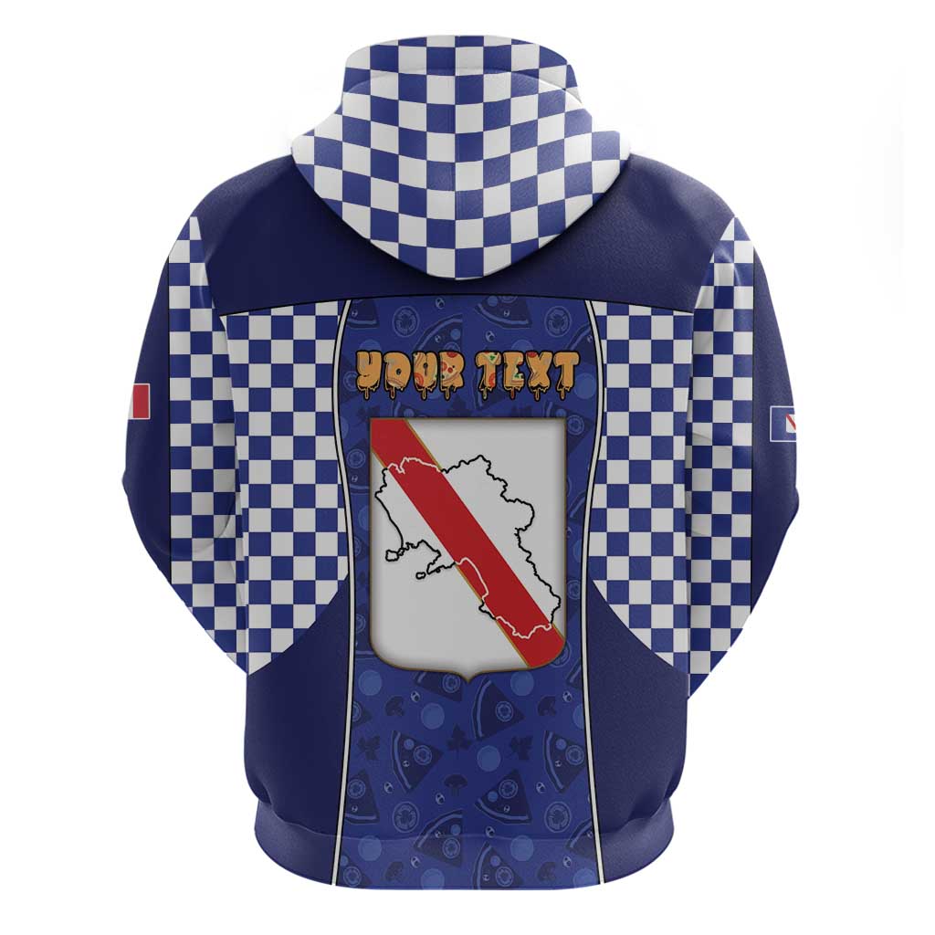 Personalized Italy Campania Zip Hoodie Pizza Foodie Pride - Wonder Print Shop