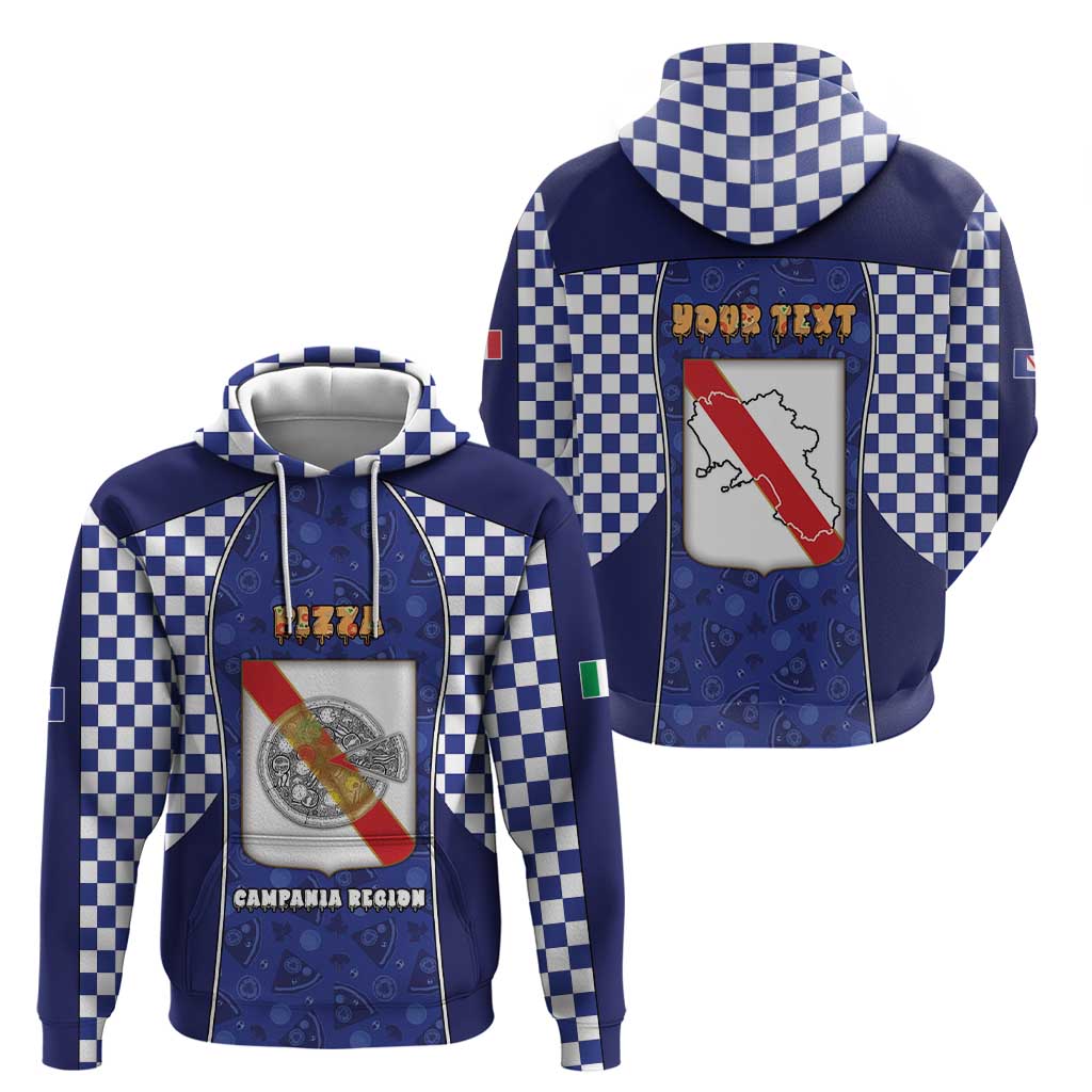 Personalized Italy Campania Zip Hoodie Pizza Foodie Pride - Wonder Print Shop