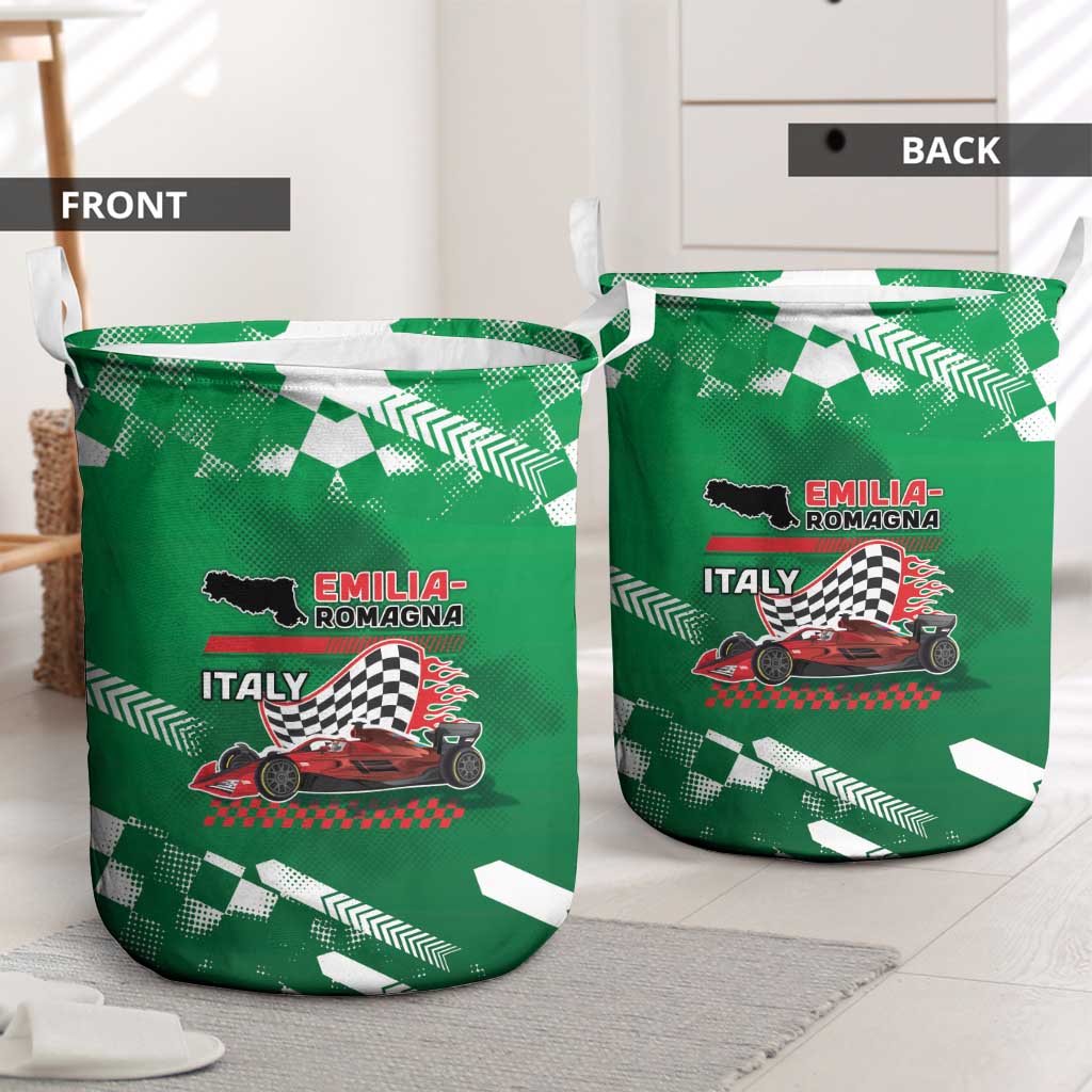 Italy Emilia-Romagna Laundry Basket Italian Race Circuit - Wonder Print Shop