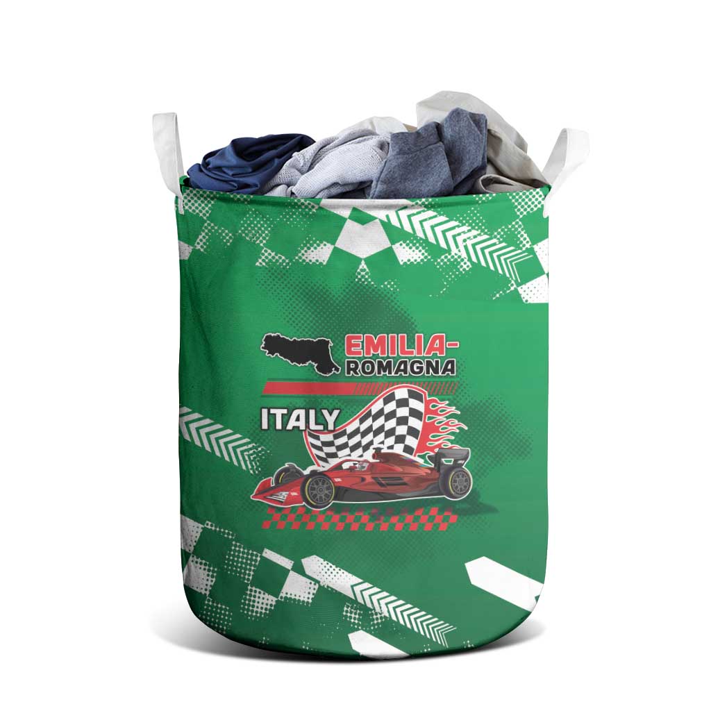 Italy Emilia-Romagna Laundry Basket Italian Race Circuit - Wonder Print Shop