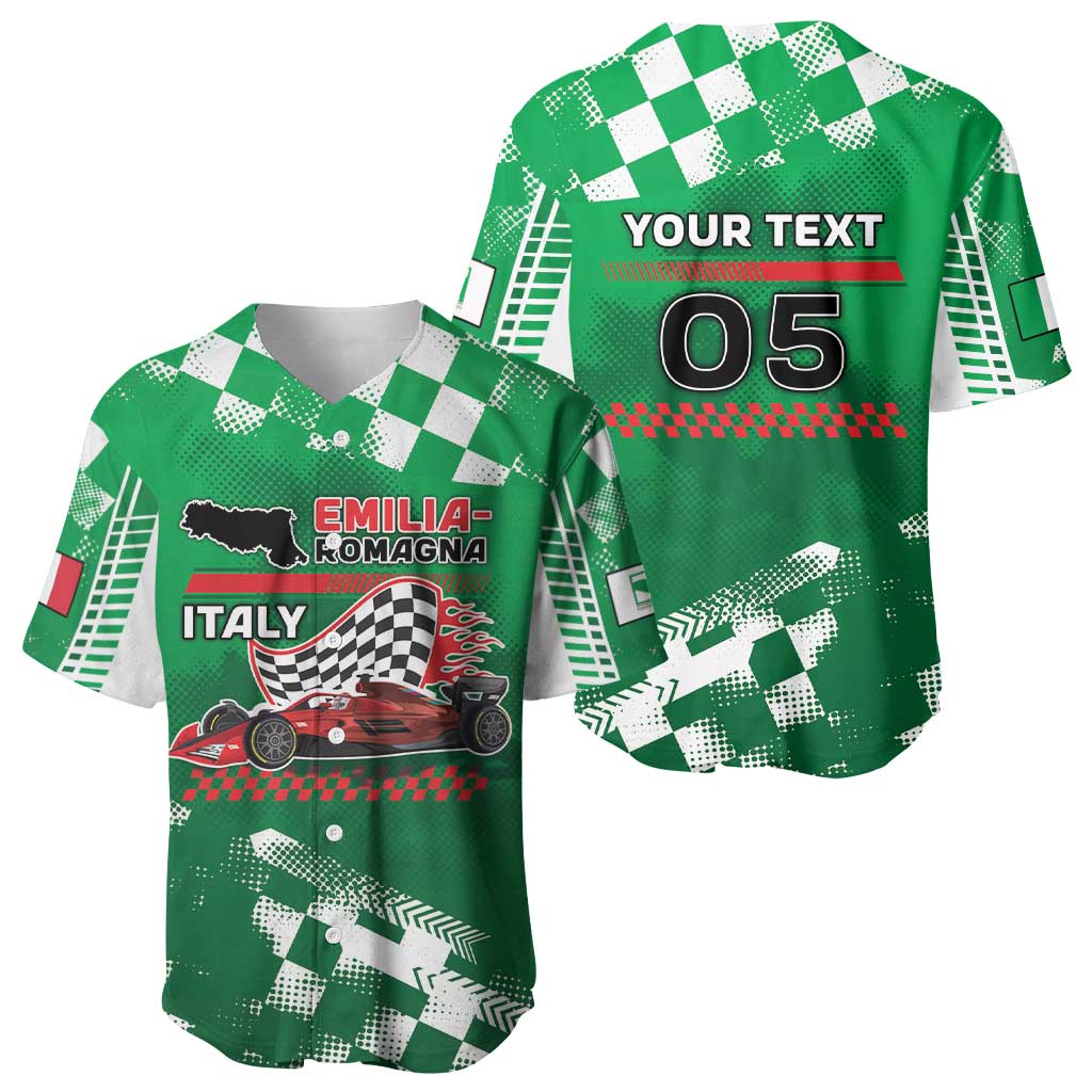 Custom Italy Emilia-Romagna Baseball Jersey Italian Race Circuit - Wonder Print Shop
