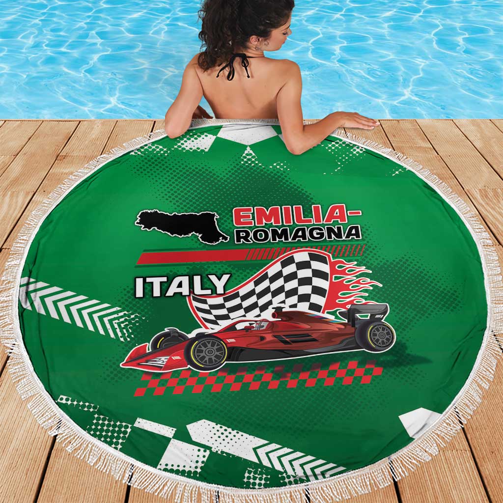 Italy Emilia-Romagna Beach Blanket Italian Race Circuit - Wonder Print Shop