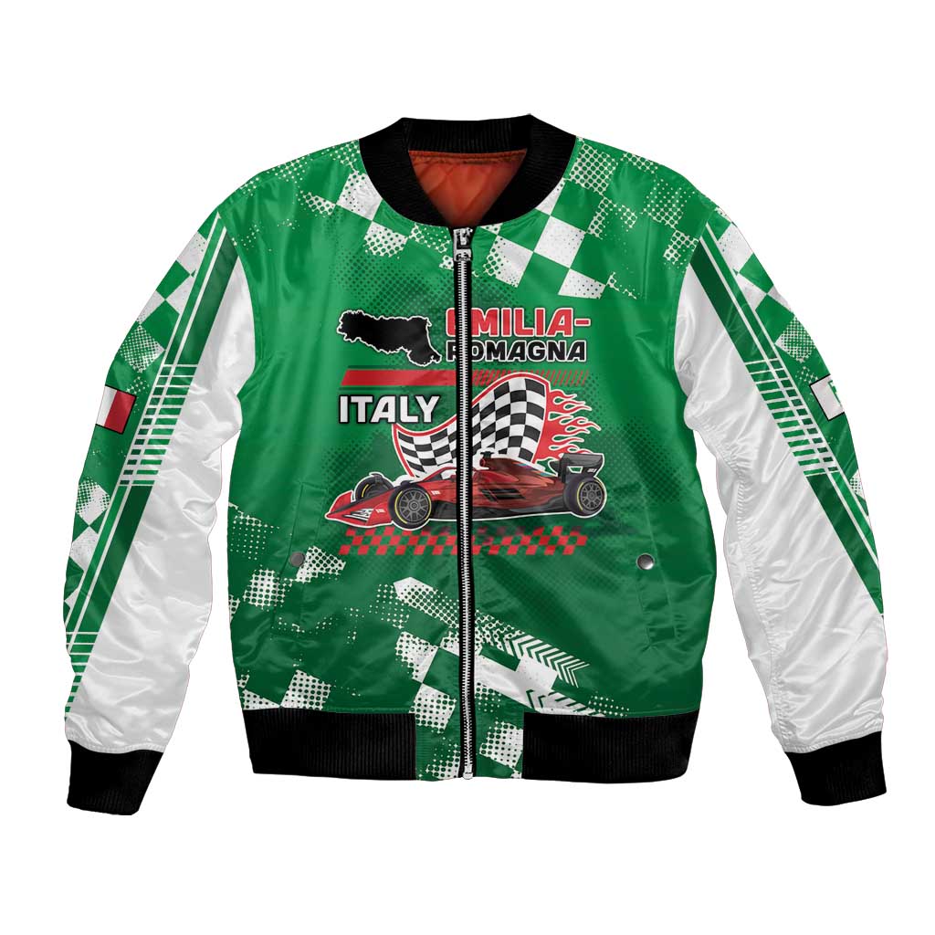 Custom Italy Emilia-Romagna Bomber Jacket Italian Race Circuit - Wonder Print Shop