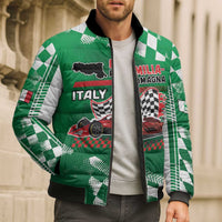 Custom Italy Emilia-Romagna Bomber Puffer Jacket Italian Race Circuit - Wonder Print Shop