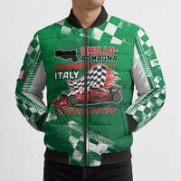Custom Italy Emilia-Romagna Bomber Puffer Jacket Italian Race Circuit - Wonder Print Shop