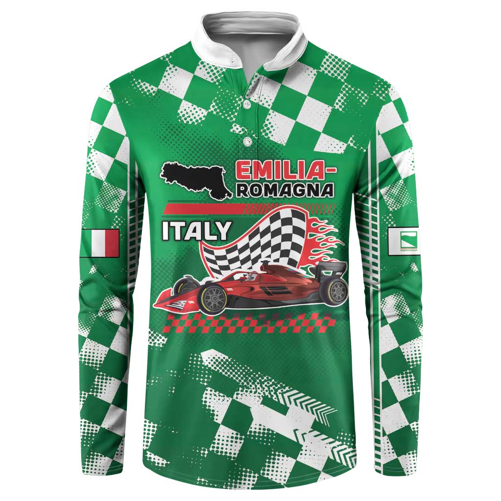 Custom Italy Emilia-Romagna Button Sweatshirt Italian Race Circuit - Wonder Print Shop