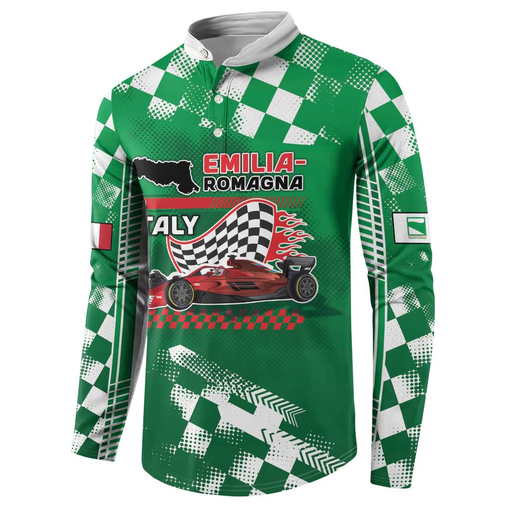 Custom Italy Emilia-Romagna Button Sweatshirt Italian Race Circuit - Wonder Print Shop