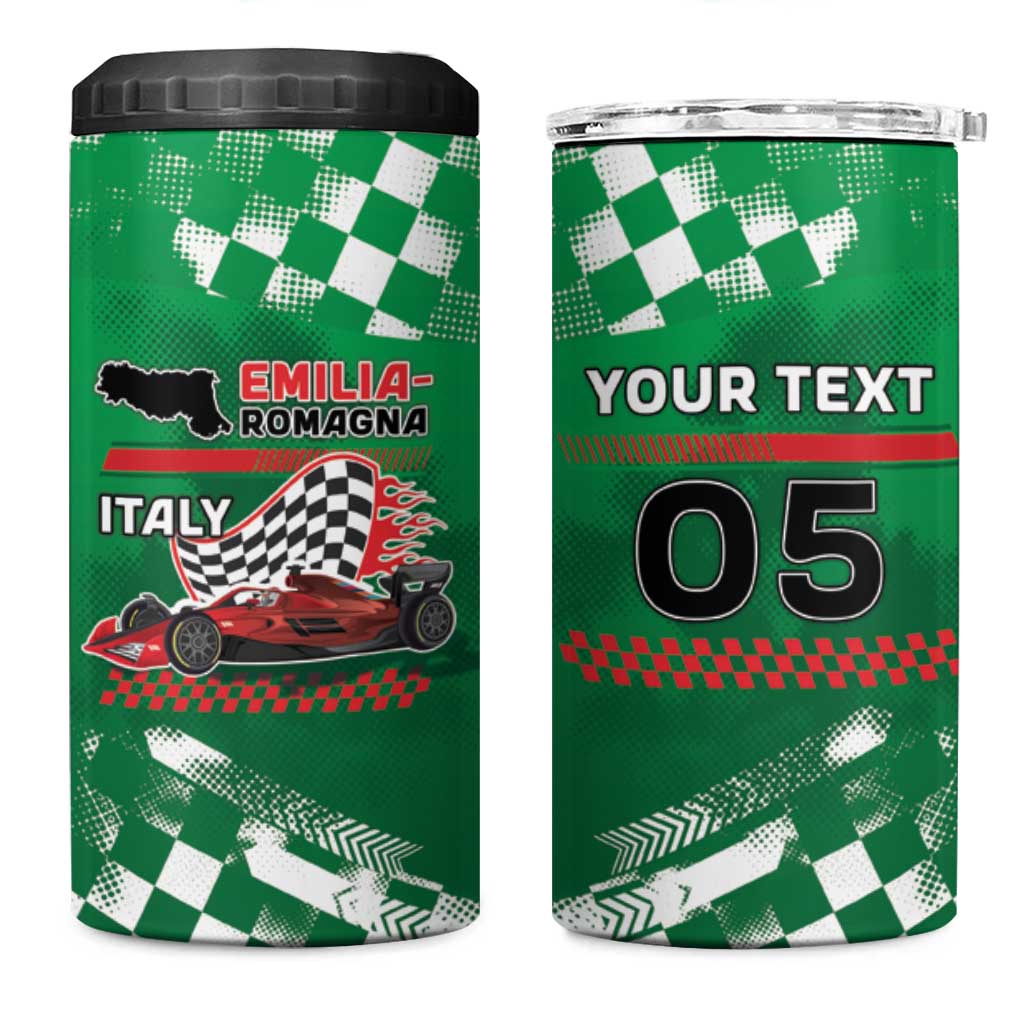Custom Italy Emilia-Romagna 4 in 1 Can Cooler Tumbler Italian Race Circuit - Wonder Print Shop