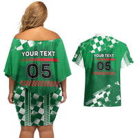 Custom Italy Emilia-Romagna Couples Matching Off Shoulder Short Dress and Hawaiian Shirt Italian Race Circuit - Wonder Print Shop