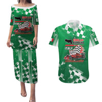 Custom Italy Emilia-Romagna Couples Matching Puletasi and Hawaiian Shirt Italian Race Circuit - Wonder Print Shop