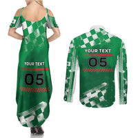 Custom Italy Emilia-Romagna Couples Matching Summer Maxi Dress and Long Sleeve Button Shirt Italian Race Circuit - Wonder Print Shop