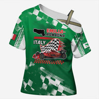 Custom Italy Emilia-Romagna Cross Shoulder Shirt Italian Race Circuit - Wonder Print Shop