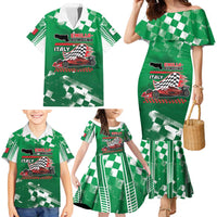 Custom Italy Emilia-Romagna Family Matching Mermaid Dress and Hawaiian Shirt Italian Race Circuit - Wonder Print Shop