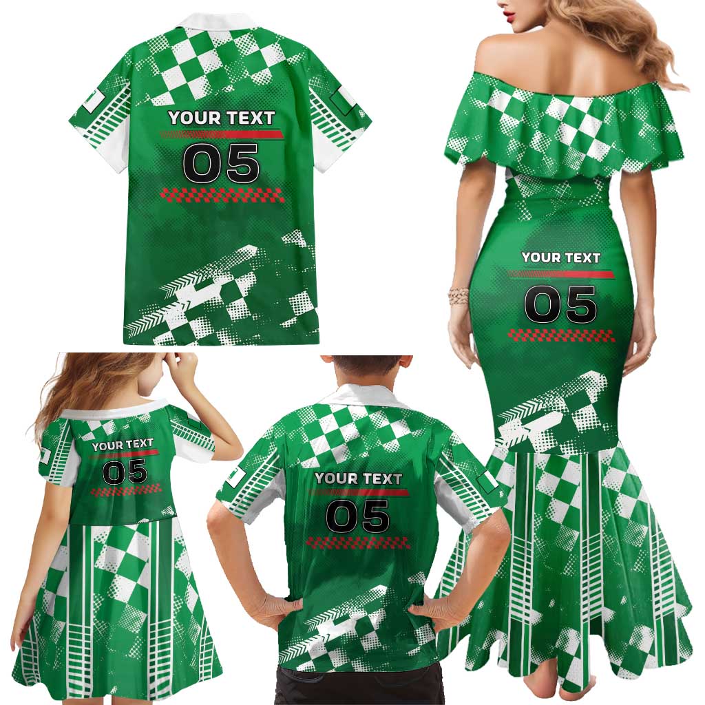 Custom Italy Emilia-Romagna Family Matching Mermaid Dress and Hawaiian Shirt Italian Race Circuit - Wonder Print Shop