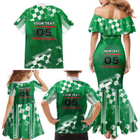 Custom Italy Emilia-Romagna Family Matching Mermaid Dress and Hawaiian Shirt Italian Race Circuit - Wonder Print Shop