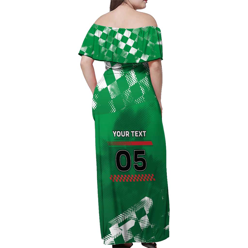 Custom Italy Emilia-Romagna Family Matching Off Shoulder Maxi Dress and Hawaiian Shirt Italian Race Circuit - Wonder Print Shop