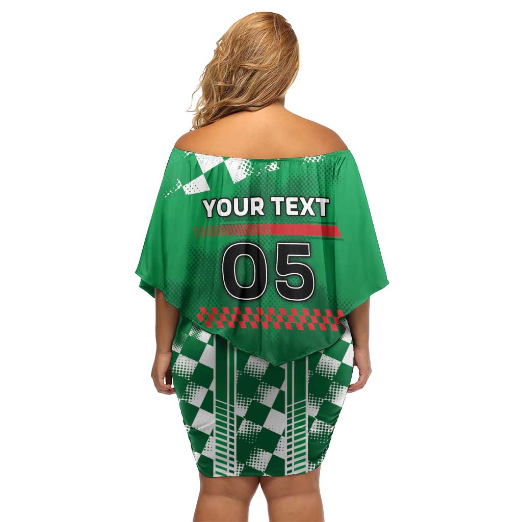 Custom Italy Emilia-Romagna Family Matching Off Shoulder Short Dress and Hawaiian Shirt Italian Race Circuit - Wonder Print Shop