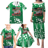 Custom Italy Emilia-Romagna Family Matching Puletasi and Hawaiian Shirt Italian Race Circuit - Wonder Print Shop