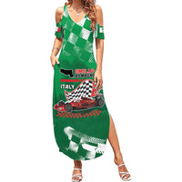 Custom Italy Emilia-Romagna Family Matching Summer Maxi Dress and Hawaiian Shirt Italian Race Circuit - Wonder Print Shop