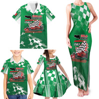 Custom Italy Emilia-Romagna Family Matching Tank Maxi Dress and Hawaiian Shirt Italian Race Circuit - Wonder Print Shop
