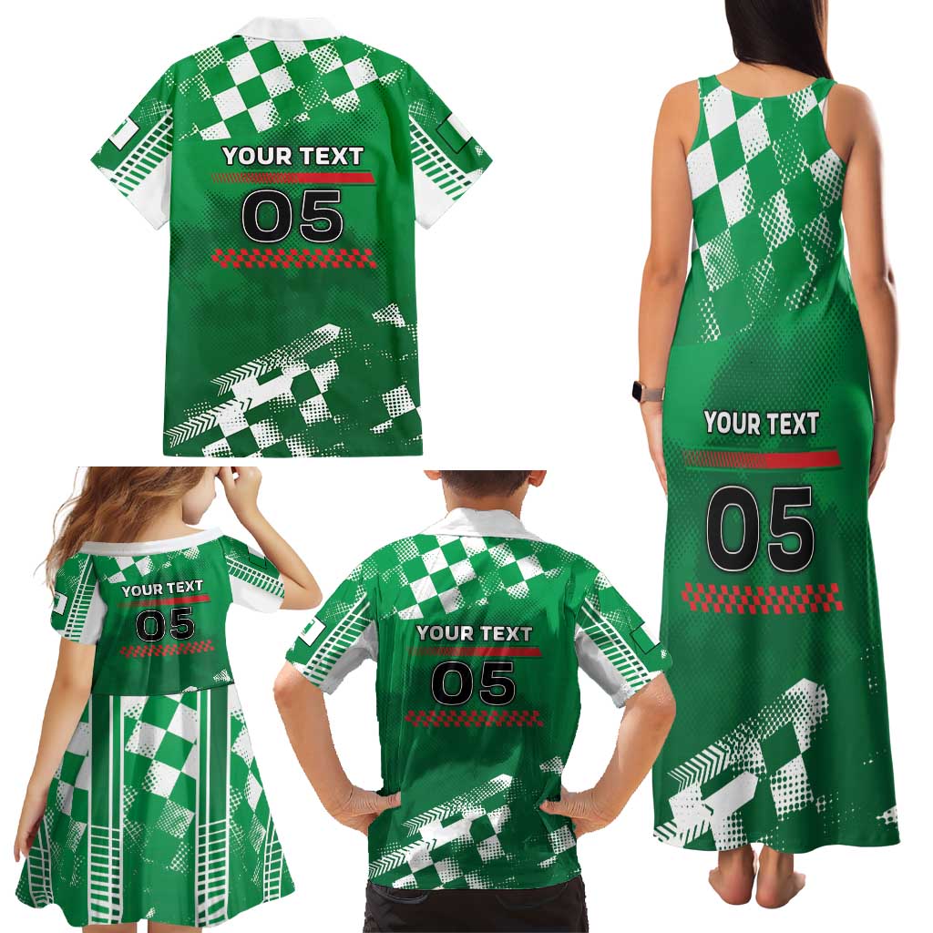 Custom Italy Emilia-Romagna Family Matching Tank Maxi Dress and Hawaiian Shirt Italian Race Circuit - Wonder Print Shop