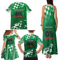 Custom Italy Emilia-Romagna Family Matching Tank Maxi Dress and Hawaiian Shirt Italian Race Circuit - Wonder Print Shop