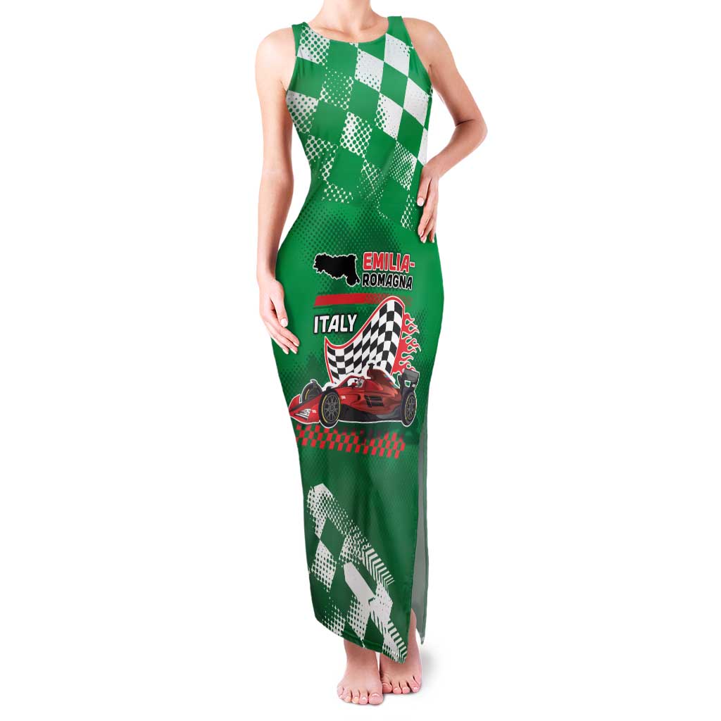 Custom Italy Emilia-Romagna Family Matching Tank Maxi Dress and Hawaiian Shirt Italian Race Circuit - Wonder Print Shop