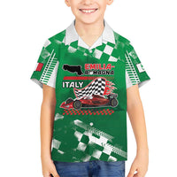 Custom Italy Emilia-Romagna Family Matching Tank Maxi Dress and Hawaiian Shirt Italian Race Circuit - Wonder Print Shop