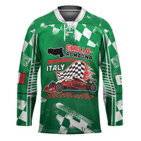 Custom Italy Emilia-Romagna Hockey Jersey Italian Race Circuit - Wonder Print Shop