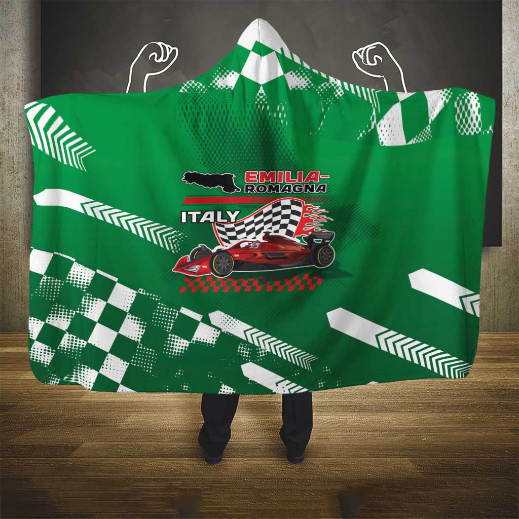 Italy Emilia-Romagna Hooded Blanket Italian Race Circuit - Wonder Print Shop