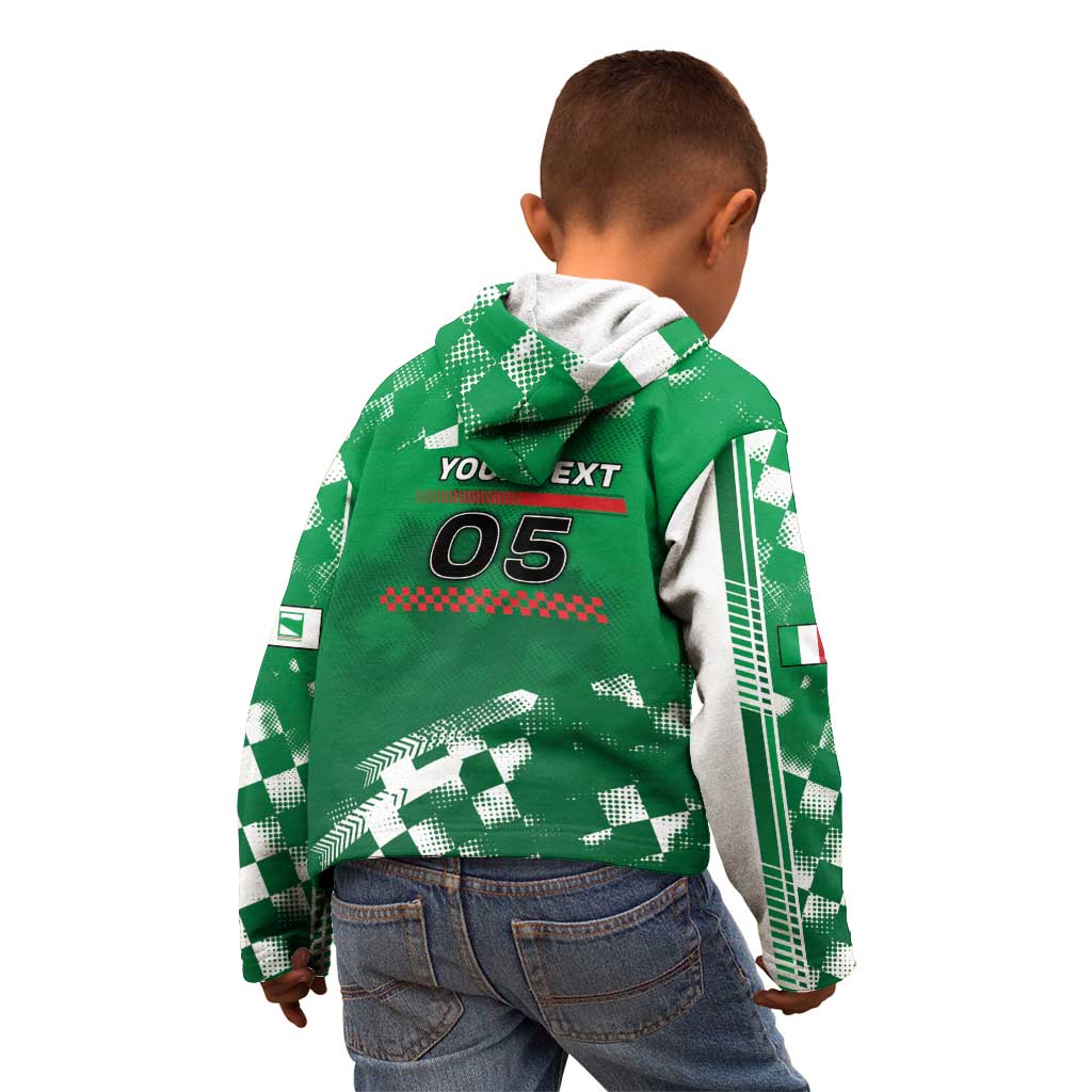Custom Italy Emilia-Romagna Kid Hoodie Italian Race Circuit - Wonder Print Shop
