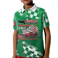 Custom Italy Emilia-Romagna Kid Polo Shirt Italian Race Circuit - Wonder Print Shop