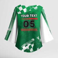 Custom Italy Emilia-Romagna Kimono Sleeve Blouse Italian Race Circuit - Wonder Print Shop
