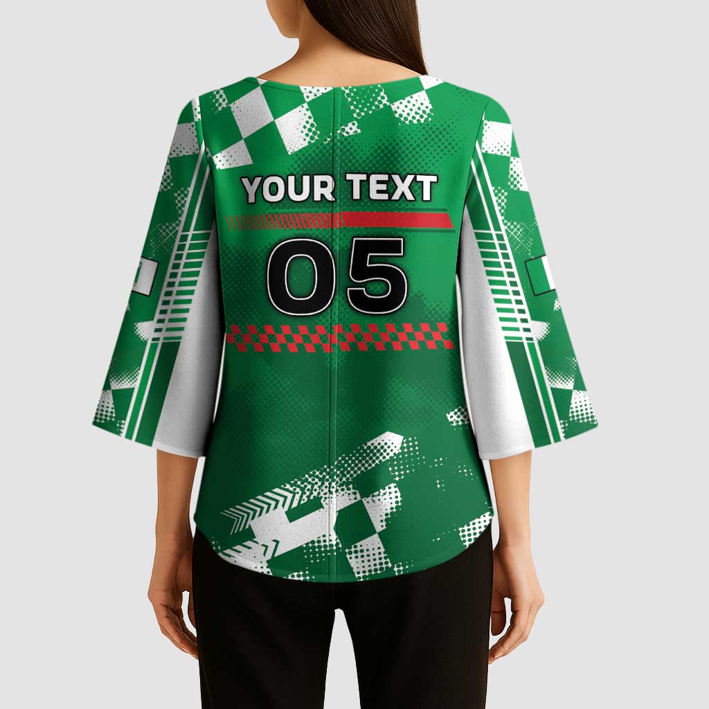 Custom Italy Emilia-Romagna Kimono Sleeve Blouse Italian Race Circuit - Wonder Print Shop