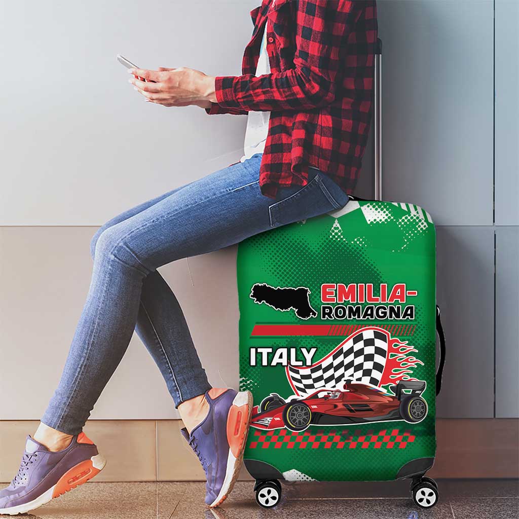 Italy Emilia-Romagna Luggage Cover Italian Race Circuit - Wonder Print Shop