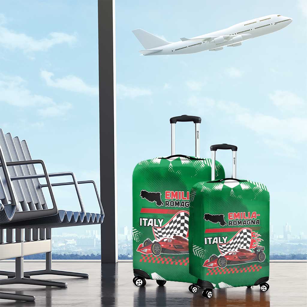Italy Emilia-Romagna Luggage Cover Italian Race Circuit - Wonder Print Shop