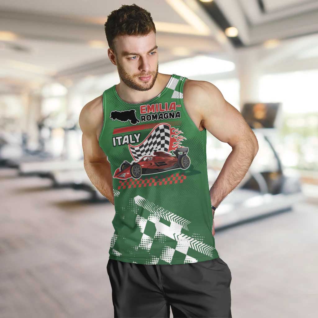 Custom Italy Emilia-Romagna Men Tank Top Italian Race Circuit - Wonder Print Shop