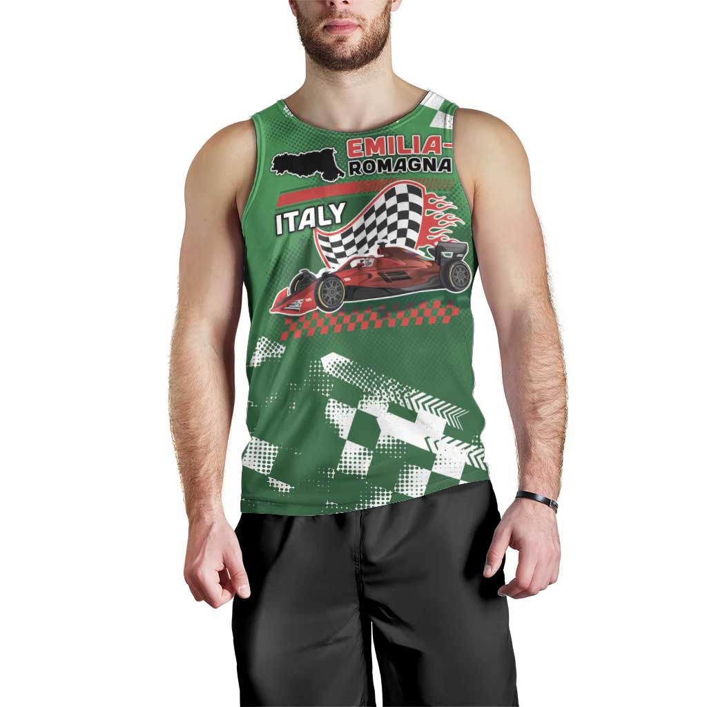 Custom Italy Emilia-Romagna Men Tank Top Italian Race Circuit - Wonder Print Shop