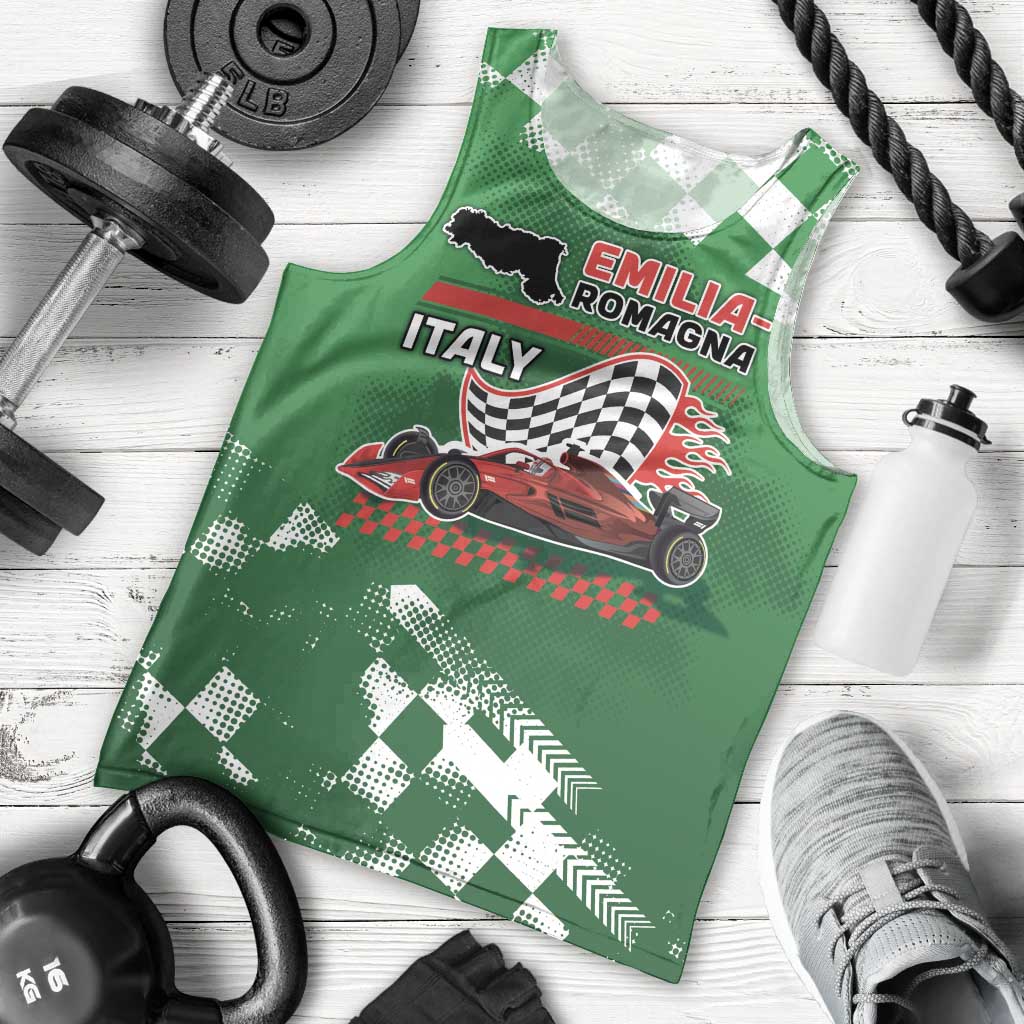 Custom Italy Emilia-Romagna Men Tank Top Italian Race Circuit - Wonder Print Shop